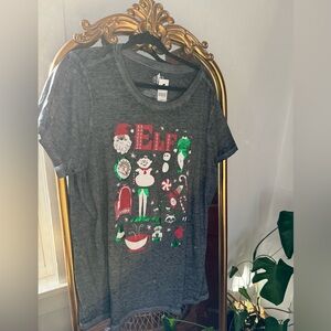 NWT - ELF Festive Graphic T-Shirt - Gray